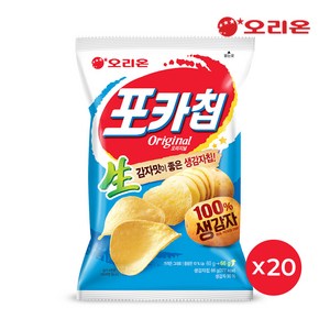 오리온 포카칩 오리지널, 66g, 20개