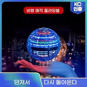 혼자서도 잘 놀아! 날아라 뱅뱅볼 플라잉 부메랑볼 KC정품인증 장난감, 블루, 1개