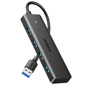 UGREEN 유그린 5Gbps USB 3.0 HUB 4포트 노트북 데스크톱 PC Xbox PS5 스플리터와 호환되는 USB 어댑터, 60cm, 60cm, 1개