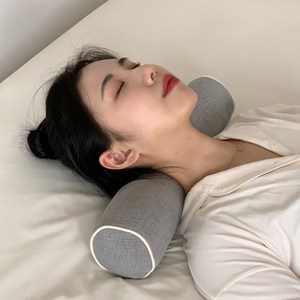집앤콕 누비베개 비즈폼, 연그레이, 1개