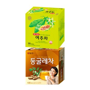 담터 둥굴레차 100T + 송원 여주차 100T (200T), 2개, 120g, 100개입