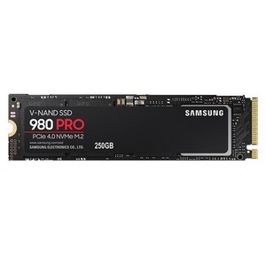 980PRO-250 게임/게이밍 빠른속도 노트북/PC SSD 삼성 pcle 4.0 M.2 NVMe 250GB