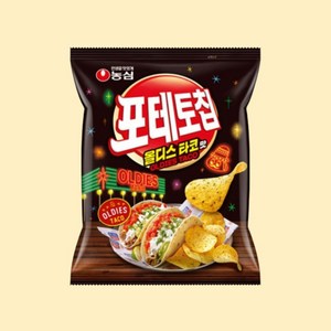 포테토칩 올디스타코맛, 105g, 1개