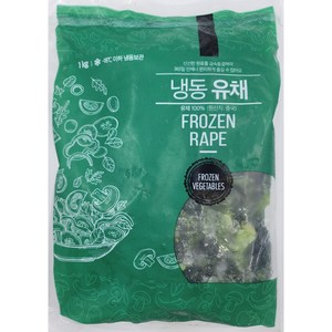 [얌얌마켓] 냉동 유채 1kg (아이스박스 포함), 1개