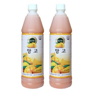 청솔 망고 음료 원액, 835ml, 2개