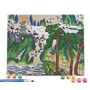 아이러브페인팅 DIY캔버스형 그림그리기 40x50cm 십장생도1, 단품, 1개