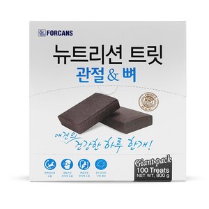 포켄스 뉴트리션 트릿 강아지 눈물 관절 피부 면역 영양제 100P, 뼈/관절강화, 1개