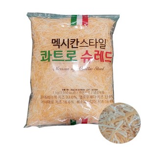 동원에프앤비 멕시칸 스타일 콰트로슈레드 치즈 3개 피자치즈, 1kg