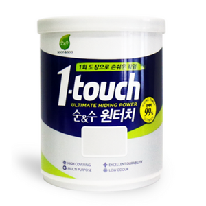 순앤수 노루페인트 원터치 페인트, 소프트(퓨어) 화이트, 1L, 1개