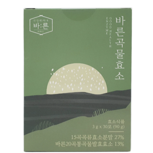 바른 곡물효소 누룽지맛, 90g, 2개