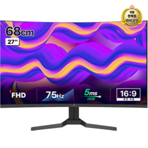 주연테크 FHD 1500R 커브드 모니터, 68cm, V27FC-75(일반)