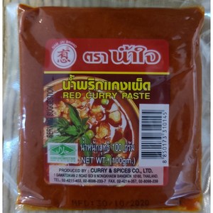 태국 커리 페이스트 Thai curry paste 페이스트 worldfood Red Curry Paste, 1개, 100g