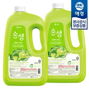 순샘 프레시 라임 주방세제, 3L, 2개