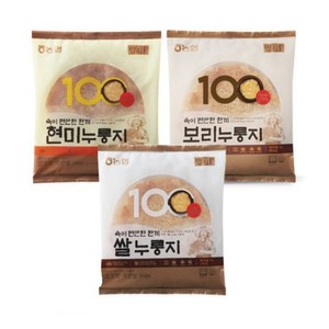 농협 밥심 국산 쌀 보리 현미 누룽지 150g 3종세트, 450g, 1세트