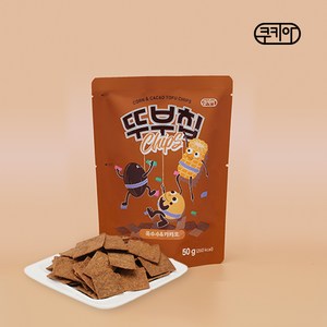 두부 과자 쿠키아 뚜부칩 옥수수카카오맛 건강한 간식 50gx6봉, 50g, 6개