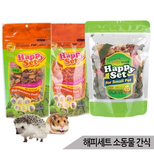 해피세트 소동물간식 x 4개 소동물 영양간식, 당근칩 50g x 4