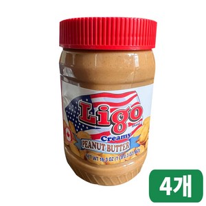 리고 땅콩버터잼 크리미, 462g, 4개