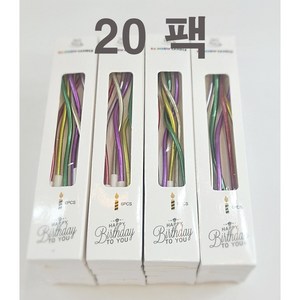 대용량 웨이브 생일초 축하초 이벤트초 귀여운초 카페 전문 기획제품(120개입), 로 즈