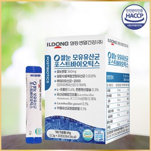 일동생활건강 쌀눈 모유유산균 100억CFU 유산균배양건조물 포스트바이오틱스 2.3g*30포 1박스, 2개, 69g