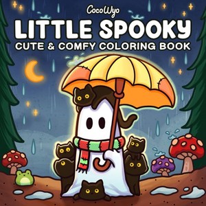 Little Spooky: 성인과 청소년을 위한 색칠북 휴식을 위한 아늑한 Hygge Moments에서 귀여운 소름 돋는 생물을 선보입니다(Cozy Spaces Coloing)