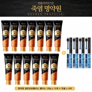 죽염 명약원 치약 13개+칫솔4개., 1개