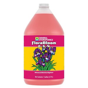 General Hydroponics Flora Bloom 개화기 비료 영양제 수경재배 액비 3.79리터, 1개, 3.79L