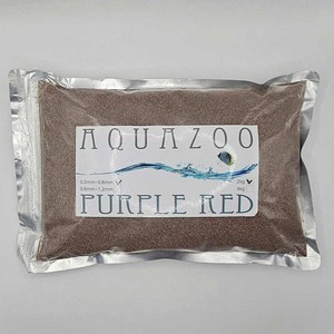 어밥 AQUAZOO 어항 바닥재 모래 0.5-0.8mm PURPLE RED 2kg, 1개