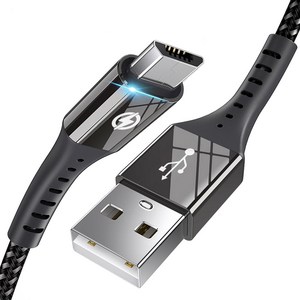 [ES] USB 마이크로 5핀 고속충전 고급형케이블, 블랙 1.2m+1.2m, 2개