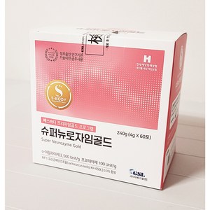 에스바디 슈퍼뉴로자임 골드(60포) 최신정품 지에스엘, 1박스, 600ml