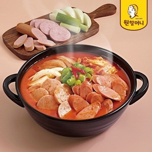 원할머니 쫄깃한 햄 듬뿍 부대찌개 500g 5팩, 5개