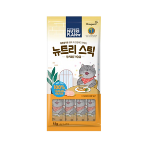 뉴트리플랜 동원 고양이 뉴트리스틱 20p 파우치, 혼합맛(참치 + 닭가슴살), 56g, 3개