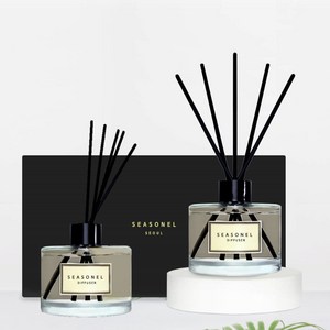 시즈넬 블랙라벨 디퓨저 200ml x 2p 세트 고급 선물 세트 플레인, 라일락향, 2개
