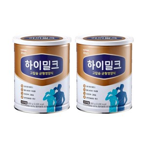 일동후디스 하이밀크 600g 고칼슘 균형영양식 초유단백분말 성인분유, 2개