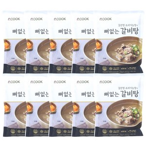 김선영 조리기능장 엔쿡 김선영 뼈없는갈비탕 600gX10팩, 10개, 600g