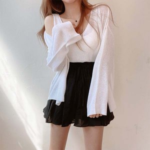 어반룩북 여름 루즈핏 박시 민소매 가디건 세트
