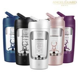 엔젤가드 쉐이커 텀블러 쉐이크 통 보틀 자동 쉐이킹 650ml, 화이트, 1개