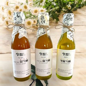 저온착유 국산 참기름 들기름 생들기름 350ml 당일착유 청림방앗간, 저온착유 국산참기름, 1개