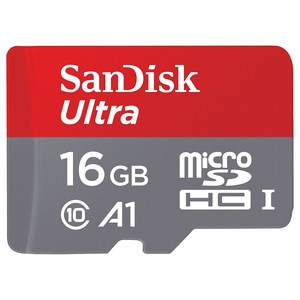 샌디스크 울트라 Micro SD 메모리카드 SDSQUAR-016GB, 16GB, 1개