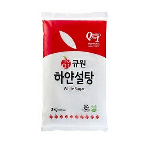 큐원 하얀 설탕, 3kg, 4개