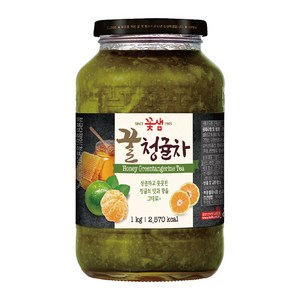 꽃샘 꿀 청귤차, 5개, 5개, 1kg, 1개입