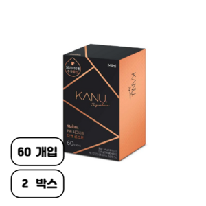 카누 시그니처 다크 로스트 미니 원두커피믹스, 0.9g, 60개입, 2개