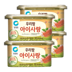 청정원 우리팜 아이사랑 햄통조림, 190g, 4개