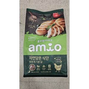 풀무원아미오 전연령 강아지 자연담은 식단 건식사료, 닭, 1kg, 1개