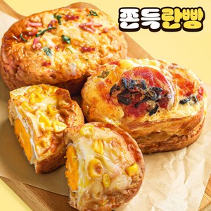 쫀득란빵 쫀득계란빵 3종세트 (페퍼로니피자+콘치즈+대파베이컨), 12개, 80g