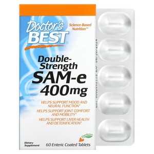 SAM-e 더블 스트렝스토실레이트 이황산염 400mg 장용성 60정, 1개