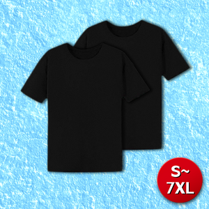 2p 쿨티셔츠 헬스복 기능성반팔 빅사이즈 4XL 5XL 6XL 7XL 쿨론티 냉감 운동복 2장 패키지