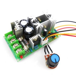 PWM DC모터 속도조절기 DC 10-60V 20A, P000KEDC000A, 1개