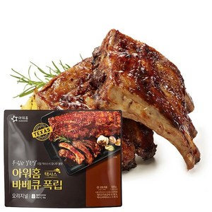 아워홈 텍사스 바베큐 폭립 500g (냉동) 백립 바비큐 캠핑 홈파티, 1개