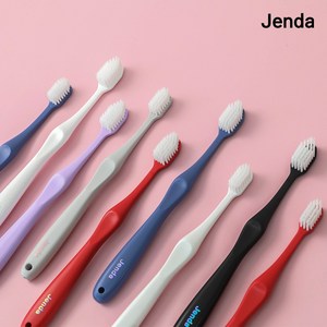 Jenda 젠다 칫솔 국내생산 부드러운 이중모 미세모 항균 칫솔 칫솔추천, 오리지널, 2개, 6개입