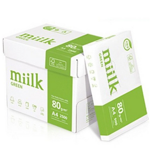 miilk 그린 복사용지 80g, A4, 2500개